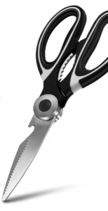 Stainless steel scissors multi-purpose scissors bottle opener nutcracker scissors with lid kitchen tools UMISKY