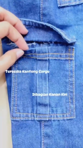 Celana Cargo Jeans Anak Celana Jeans Panjang Anak 2-7 Tahun ZINO CARGO