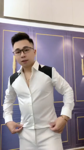 Áo sơ mi tay dài thiết kế đai vai boy phố chất lụa mềm mịn thoáng mát mẫu mới nhất hót trend_shop ngọc bích95