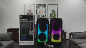 ลำโพงบลูทูธ รุ่นBTS-1388 รองรับAUX/TF/USB ลำโพงขนาด8*2ดอก แถมไมค์ลอย/รีโมท เสียบไมค์เพิ่มได้2ตัว เสียงดี พร้อมส่งทันที