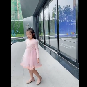 LNR Shop Gaun Dress Tutu Import Lengan Panjang untuk Anak Perempuan Motif Frozen Elsa Bahan Cotton + Tutu Halus Lembut Musim Semi Gugur Baju Kostum Ulang Tahun Pesta Natal Hari Raya Lebaran Imlek