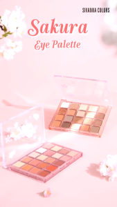 สิวันนา ซากุระ อายแชโดว์พาเลท ทาตา 20ช่อง 2.2g HF1012 Sivanna Colors Sakura Garden Eye Palette