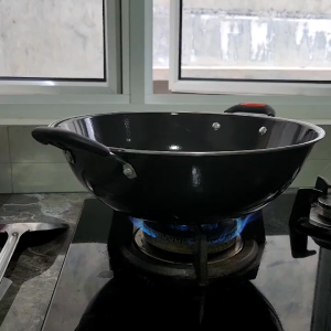 WAJAN enamel gagang/ kuping/pilih dulu / PENGGORENGAN 34CM ANTI LENGKET