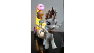 Mainan Kereta Bulan Cinderella elsa frozen snow white sophia dengan lampu dan musik / mainan anak kereta kuda unicorn dan princess