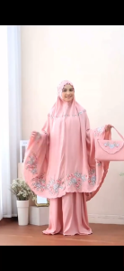 MUKENA CYNTHIA RAYON BORDIR MANUAL TIMBUL KHAS TASIK