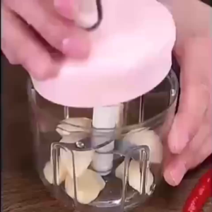 【Murang Presyo】Wireless Electric Garlic Chopper 250ml Food Chopper Kitchen Tools Household Garlic Masher garlic crusher grinder