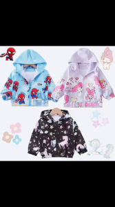JAKET ANAK HOODIE PARASUT KARAKTER FULL PRINTING