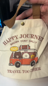 กระเป๋าผ้ากระเป๋าใส่ของลายหมีBEAR