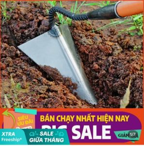 Cuốc tam giác cỡ cực lớn vun Ngô vun lạc vén luống tạo rãnh.