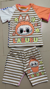 10-42kg labubu +bộ lửng ngố bé gái- thun lạnh 3D loại 1 mềm mịn bền đẹp 100