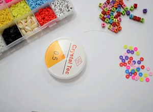 24 grid 6mm polymer clay beads Polymer clay beads jewelry accessories DIY beaded loose beads Bohemian style polymer clay flakes round beads