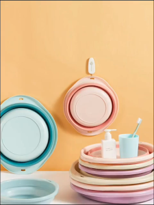 [HCM] Thau Gấp Gọn Chậu Xếp Gọn Silicon Mang Đi Du Lịch Thau Rửa Mặt Cho Sinh Viên Tiện Lợi Đa Năng -Joyee