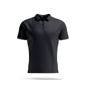 KREST Baju Kaos Kerah Polo Shirt Hitam Black Premium