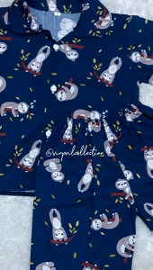 Setelan piyama anak rayon premium perempuan laki laki 1-5 thn