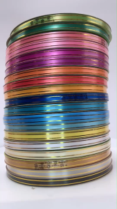 ริบบิ้นพับเหรียญ ขอบทอง [TW Ribbon] PF-R706  ริบบิ้น เบอร์ 2 ม้วนใหญ่ ความยาว 250 หลา