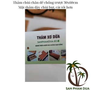 Thảm Cửa WELCOME Thảm Chùi Chân Thảm Chùi Giày Dép Đế Chống Trượt Loại Tốt 30x60cm