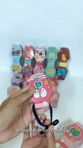 Totrees ป้ายโดนัท  ป้ายห้อยสร้อยโบว์ยางรัดผม คละลาย ขนาด 2.4x3.3 นิ้ว 1000 ชิ้น รหัส AH-L-1