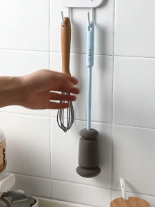 ด้ามจับขยาย แปรงฟองน้ำล้างแก้ว แปรงล้างขวด  Sponge cup washing brush