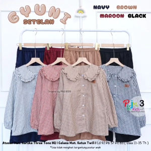 Gyunii Set PGJ3: Gaya Desain Setelan Eksklusif & Kualitas Bahan Setelan Remaja