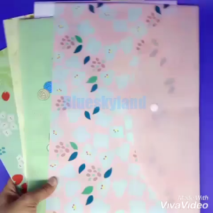 GP JAKARTA - Map A4 Plastik Kancing Karakter Motif Lucu Map File Dokumen Folder Lucu Map Kancing