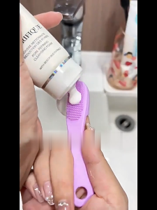 FH-K180 Sikat Pembersih Komedo Hidung Wajah Sikat Silikon Jari / T Zone Black Head Stick Removal