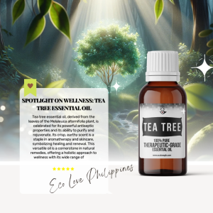 Eco Premium Tea Tree Essential Oil 100% Pure Therapeutic Grade Steam Distilled 100% Pure Vegan