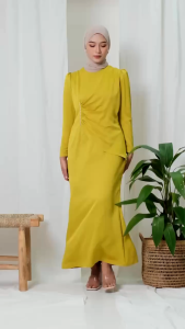 MAURA GAMIS MAXI BRIDESMAID ATASAN WANITA DRESS DUYUNG SATIN SILK PREMIUM