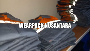 Baju Proyek Lengan Panjang Wearpack Safety Bahan American Drill