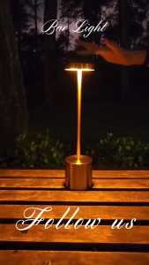 【Free Shipping】Touch Sensor LED Table Lamp USB Rechargeable Desk Lamp 3-Colors Dimming Modern Style LED Night Light for Room Restaurant Hotel Cafe Bar Bedroom Decoration