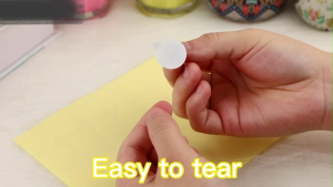 Isi5 Stiker Double Tape Adhesive Bulat | Perekat Sumbu Lilin | Stiker Untuk Sumbu