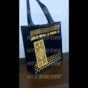 (50 PCS) Ready Stok Tas Souvenir Haji Umroh Motif Kaabah Makkah Madinah Goodie Bag Oleh Oleh