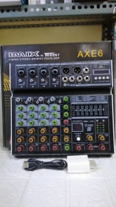 IMIX by Trident AXE 6 MIXER WITH EQUALIZER  BY TRIDENT 7-BAND STERIO GRAPHIC EQUALIZER
