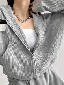 ✅【READY STOCK AT PERAK】Beryl Womens Zip-Up Hoodie Jacket Long Sleeve Shirt Tops Casual Clothing