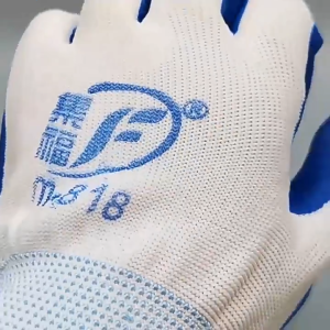 CODฟรีค่าส่ง ยกแพ็ค12คู่ ถุงมือนิรภัย ถุงมือเคลือบยาง ถุงมือทํางาน ถุงมือทำสวน ถุงมือไนล่อน ถุงทำสวนทำงาน มีกันลื่นเต็มนิ้ว กันลื่นกันบาดกันของมีคมถุงมือช่าง