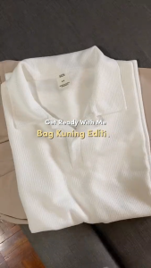 【From Perak】ProMan men collar waffle shirt baju t shirt polo lelaki  lapel short sleeve Solid Brown Black Simple All-match Loose Comfortable Top trend soft Awffle lelaki lengan pendek POLO 华夫格纯色男士polo衫 - Lazada