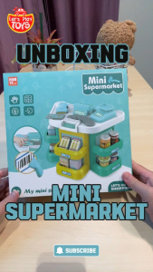 Mini Supermarket Cashier Pretend Play Set (food and Money) Gift Toys for Kids Toddlers (Role Play)