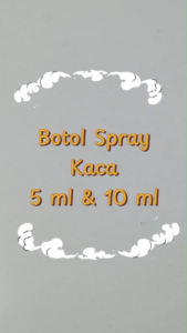 Botol Spray Kaca Almunium 5ml/10ml Refileable Parfume
