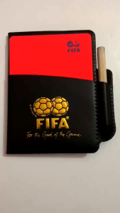 [Xịn] Bộ Thẻ Trọng Tài Thẻ Đỏ Và Vàng Kèm Sổ Bút Ghi Chép Thiết Bị Trọng Tài Phụ Kiện Bóng Đá