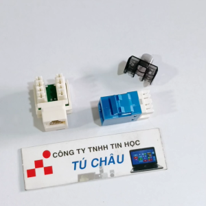 Đầu âm tường RJ45 (Ruột RJ45 đầu mạng): Cat 5 / Cat 6 (Hiệu AMP)