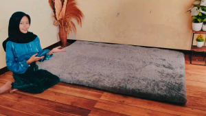 Karpet bulu rasfur empuk ukuran 200X120X3.5CM hdp | karpet aesthetic|karpet kamar tidur| mewah LP