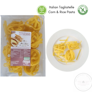Tagliatelle Italian Pasta made of Corn and Rice Gluten Free Vegan