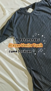 LONG DRESS KNIT HORNET PREMIUM ATASAN WANITA KEKINIAN