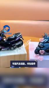 FLYBUY SHOP 1pcs Creative Motorcycle Keychain Toy Car Model Keychain Pendant