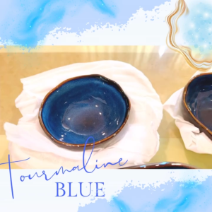 Dining Vaisselle - ชามสีน้ำเงินทัวร์มาลีน Blue Tourmaline Bowl หรูหราพรีเมี่ยม Premium porcelain thickness อุปกรณ์บนโต๊ะอาหาร