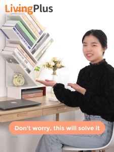 Rak Buku Tree Shape Table Moden Book Rack desktop pokok berbentuk rak buku keci rak penyimpanan gaya ruang tamu rumah rak buku bookshelf
