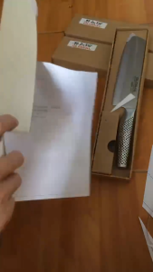 Bộ dao kéo 7 món GLOBAL YOSHIKIN Nhật Bản thái lóc thịt cá Mũi vuông - Mũi Bầu Bộ dao kéo 7 món tiện lợi.