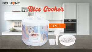 PROMO Mejikom Welhome 2 Liter Rice Cooker WRC-3111 | 3112 100% ANTI LENGKET HEMAT DAYA (30W Menghangatkan) & (380W Memasak) - 3 in 1 Menanak Menghangatkan dan Mengukus - FAMOUS STAR SHOP