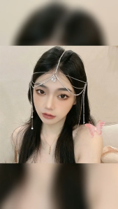 Boho Bohemian Headband Headpiece Mahkota Boho Dahi Kepala Bando India Bando Juntai Aksesoris Kepala India