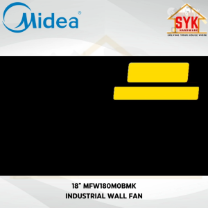 SYK Midea MFW180M0BMK 18 Inch Industrial Wall Fan Electric 3 Blade Fan Home Appliances Kipas Dinding Angin Kuat