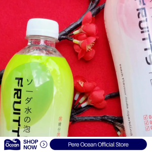 Pere Ocean Fruitty Peach Flavour Soda Sparkling Water 500ml (24 bottles x 1 carton)